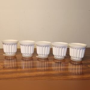 Five Vintage Tupperware Jel-Ette Single Serve Jello Molds